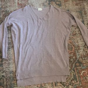 Lilac scoop neck sweater. Size medium.